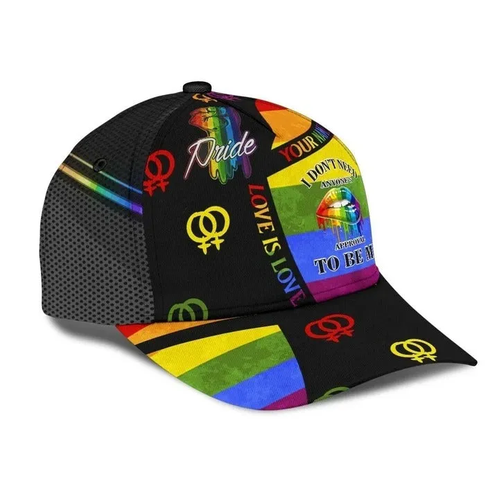 Customized With Name Printing Baseball Cap Hat Gay Lifetime Membership, Gay Lesbian Cap