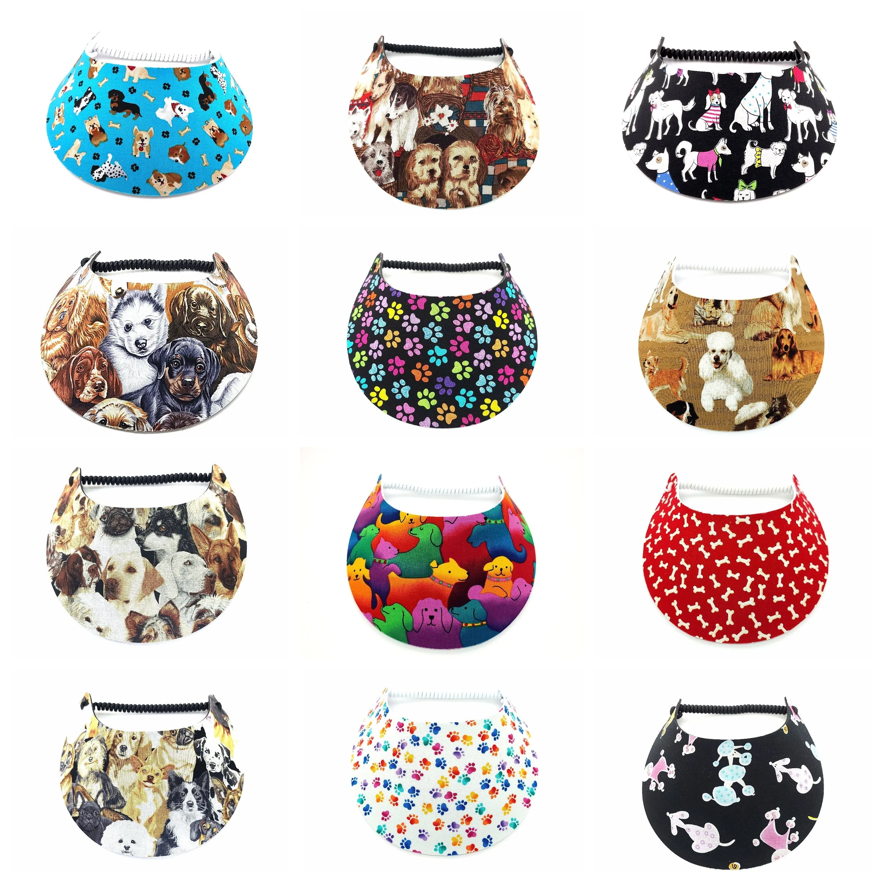 Dog Patterns Foam Sun Visor