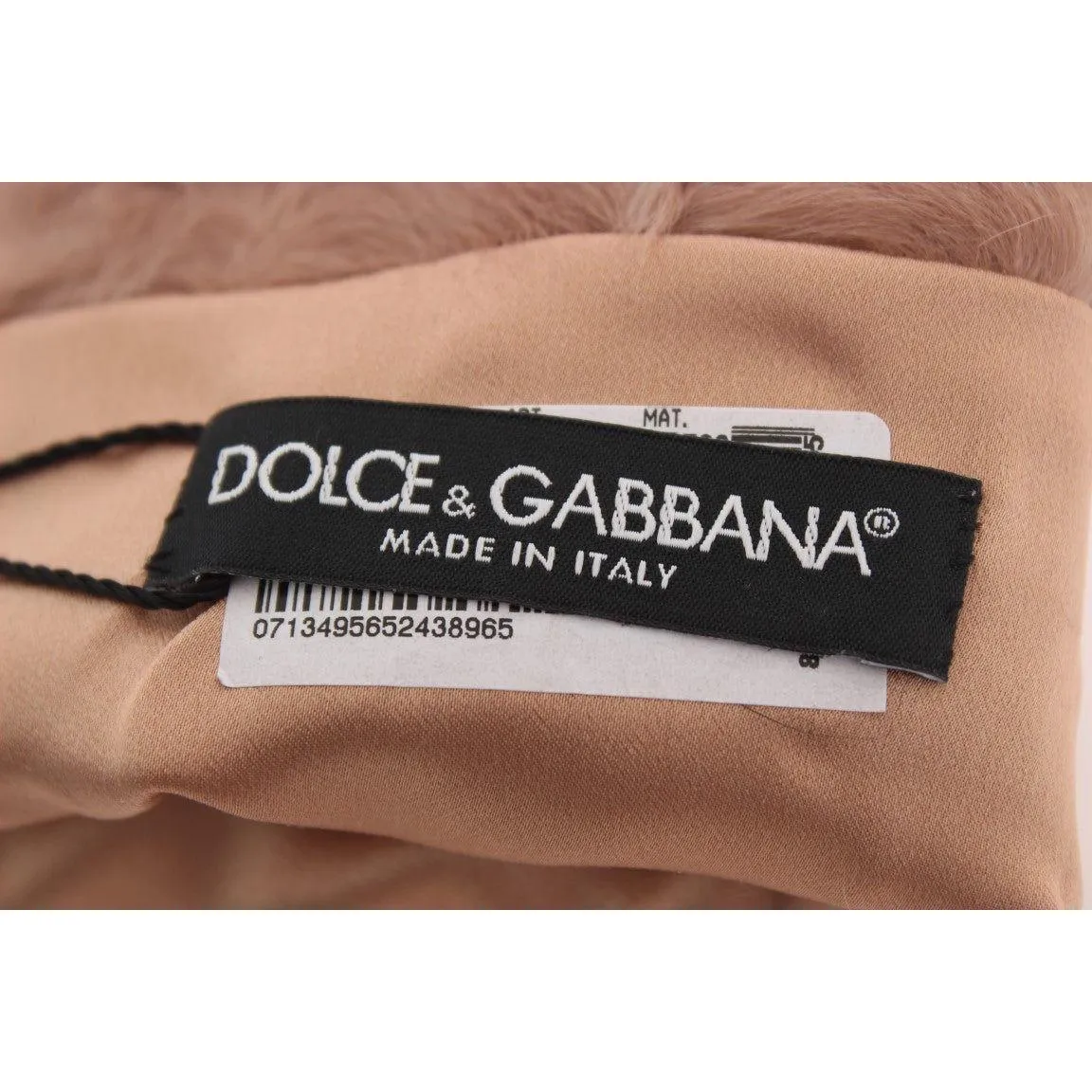 Dolce & Gabbana Elegant Beige Suede Elbow-Length Gloves