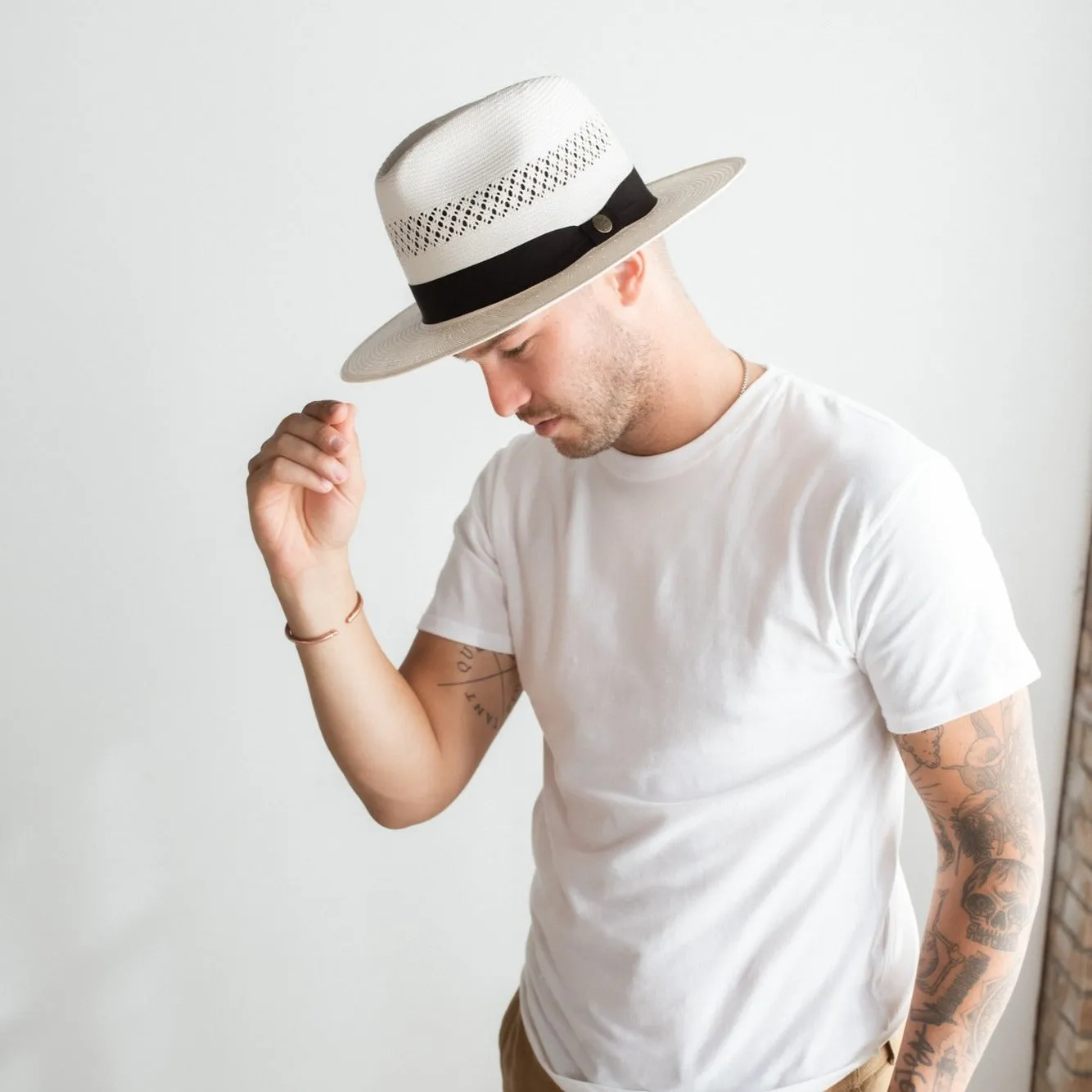 EL VEDADO STRAW FEDORA HAT