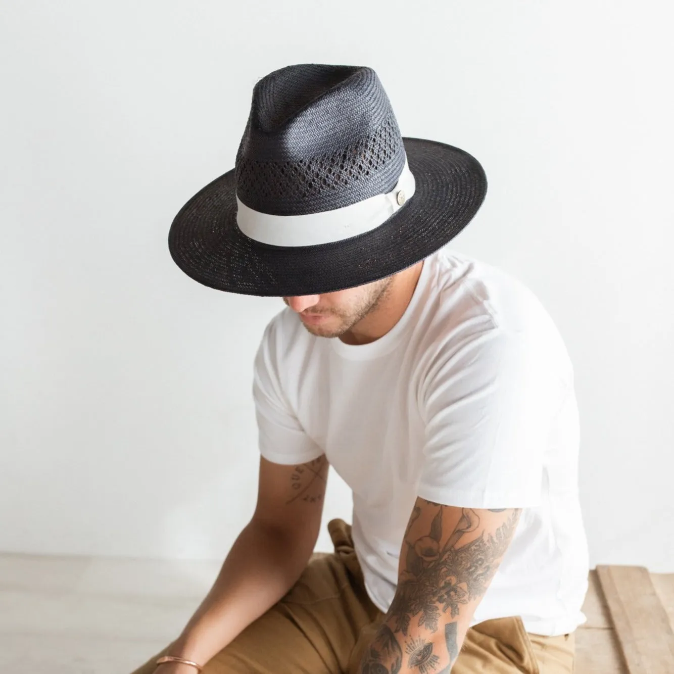 EL VEDADO STRAW FEDORA HAT