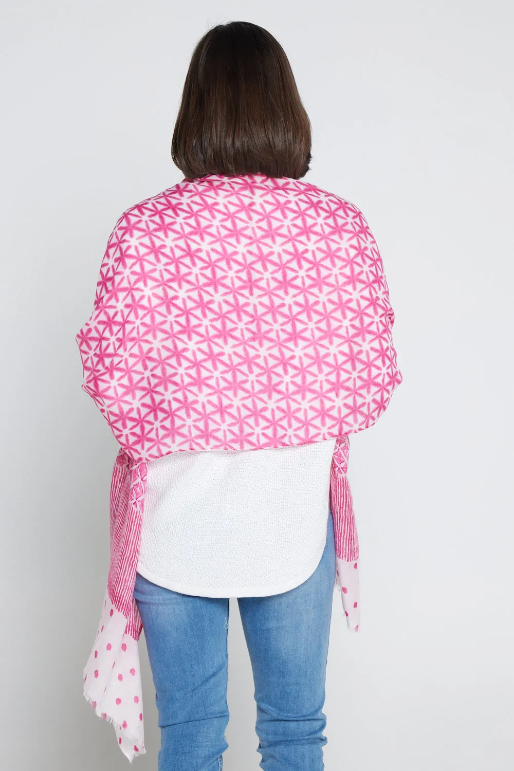 Evannah Wrap - Pink Spot/Stripe