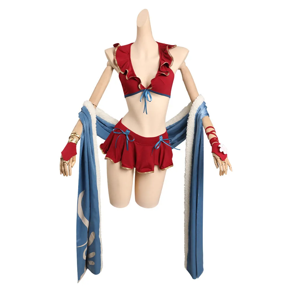 Fire Emblem Micaiah Cosplay Costume Bikini Top Skirt Swimsuit Outfits Halloween Carnival Suit