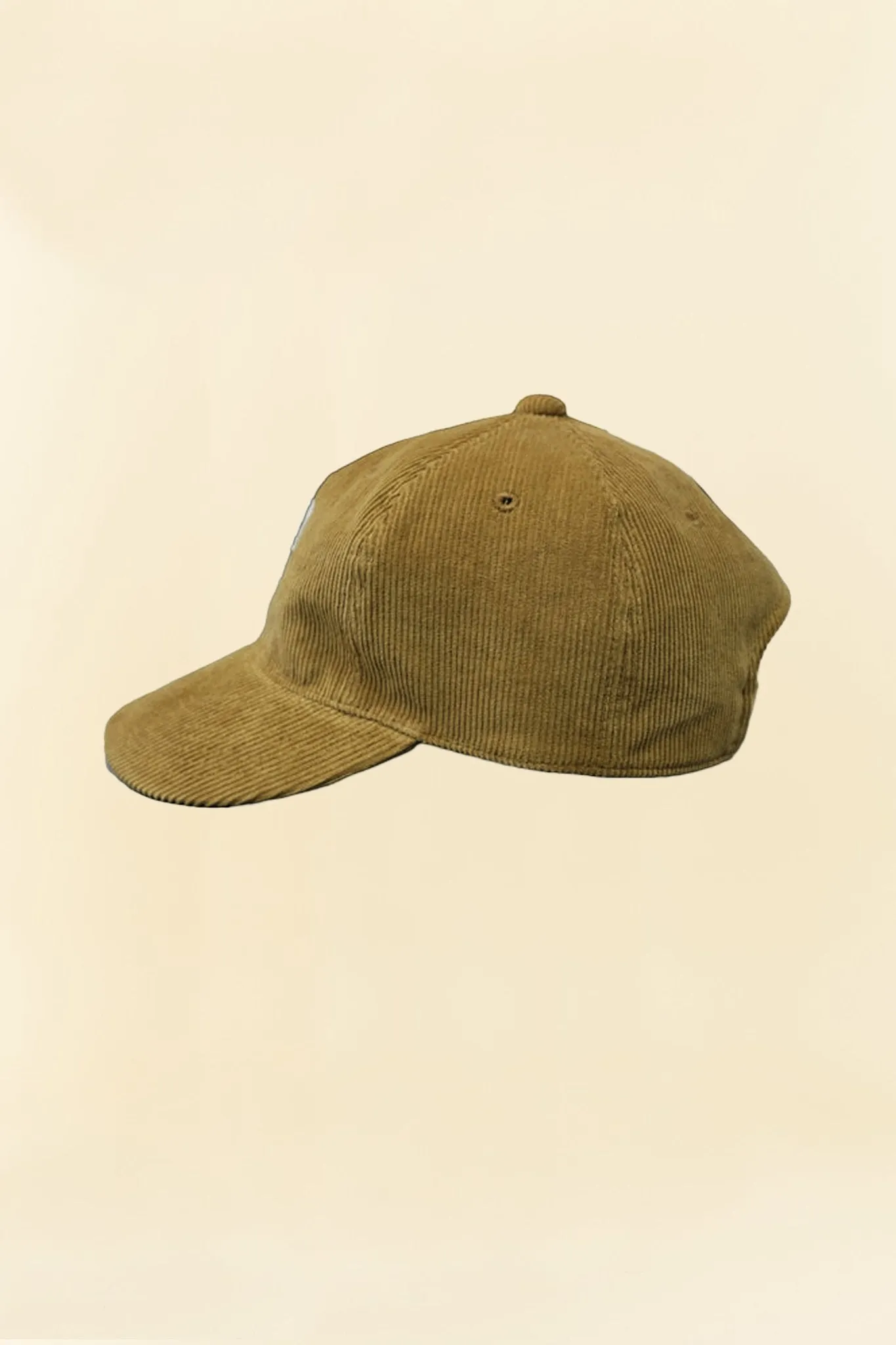 Fullcount 6 Panel Cords Baseball Cap 'F' Patch - Camel