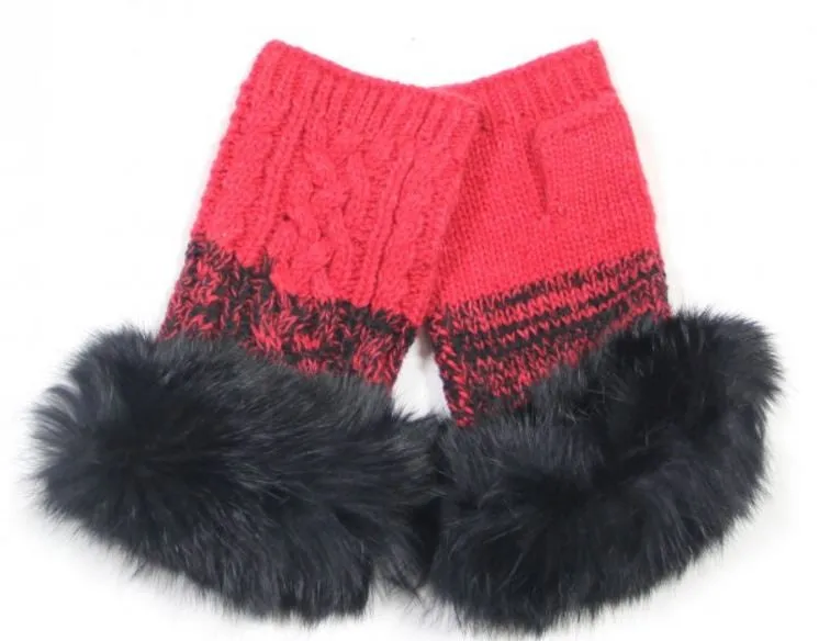 Fur Fingerless Gloves