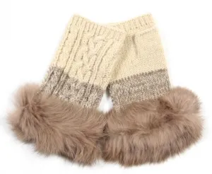 Fur Fingerless Gloves