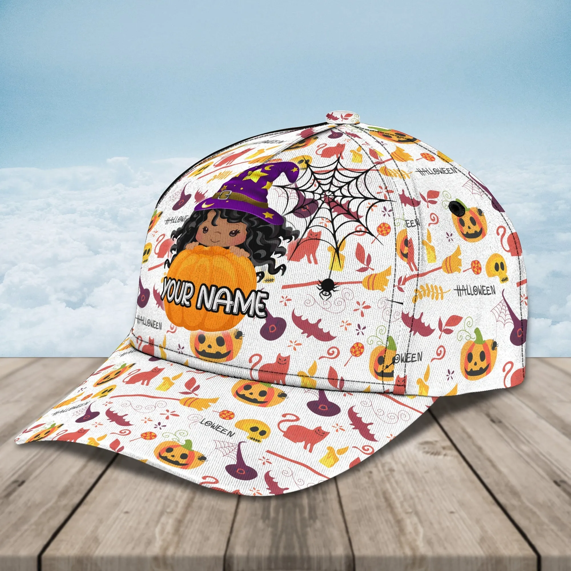 Halloween Crewnecks Hats, Custom Name Baseball Cap Halloween Gifts For Mimi Mom