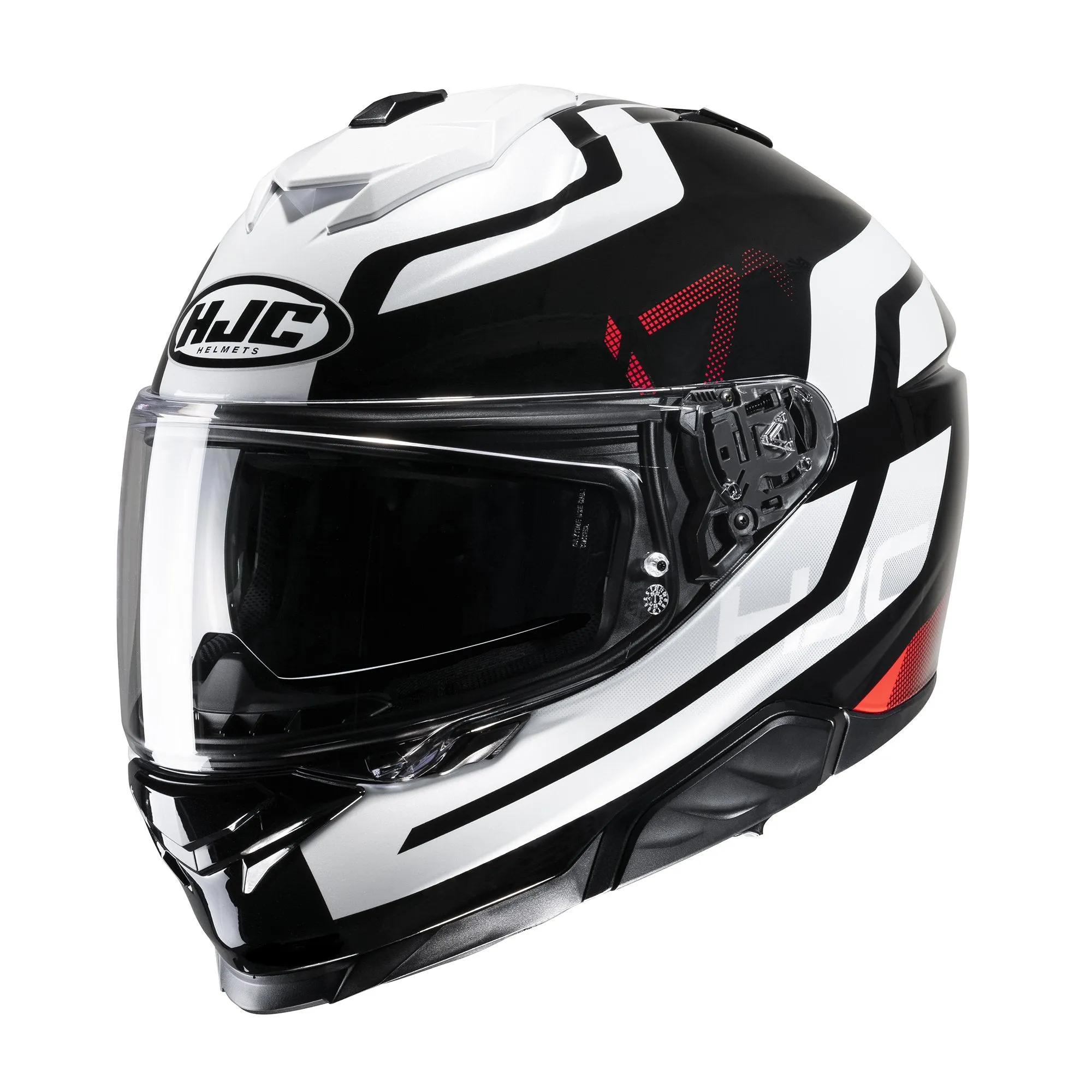 HJC i71 Enta MC1 Red Motorbike Rider Full Face Helmet