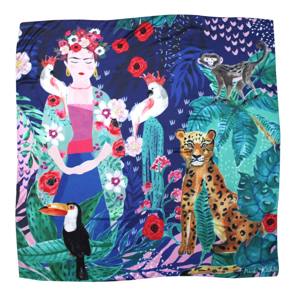 House of Disaster - Frida Kahlo Square Tropical Scarf