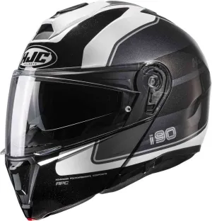 i90 Vasco Helmet HJC, black and white