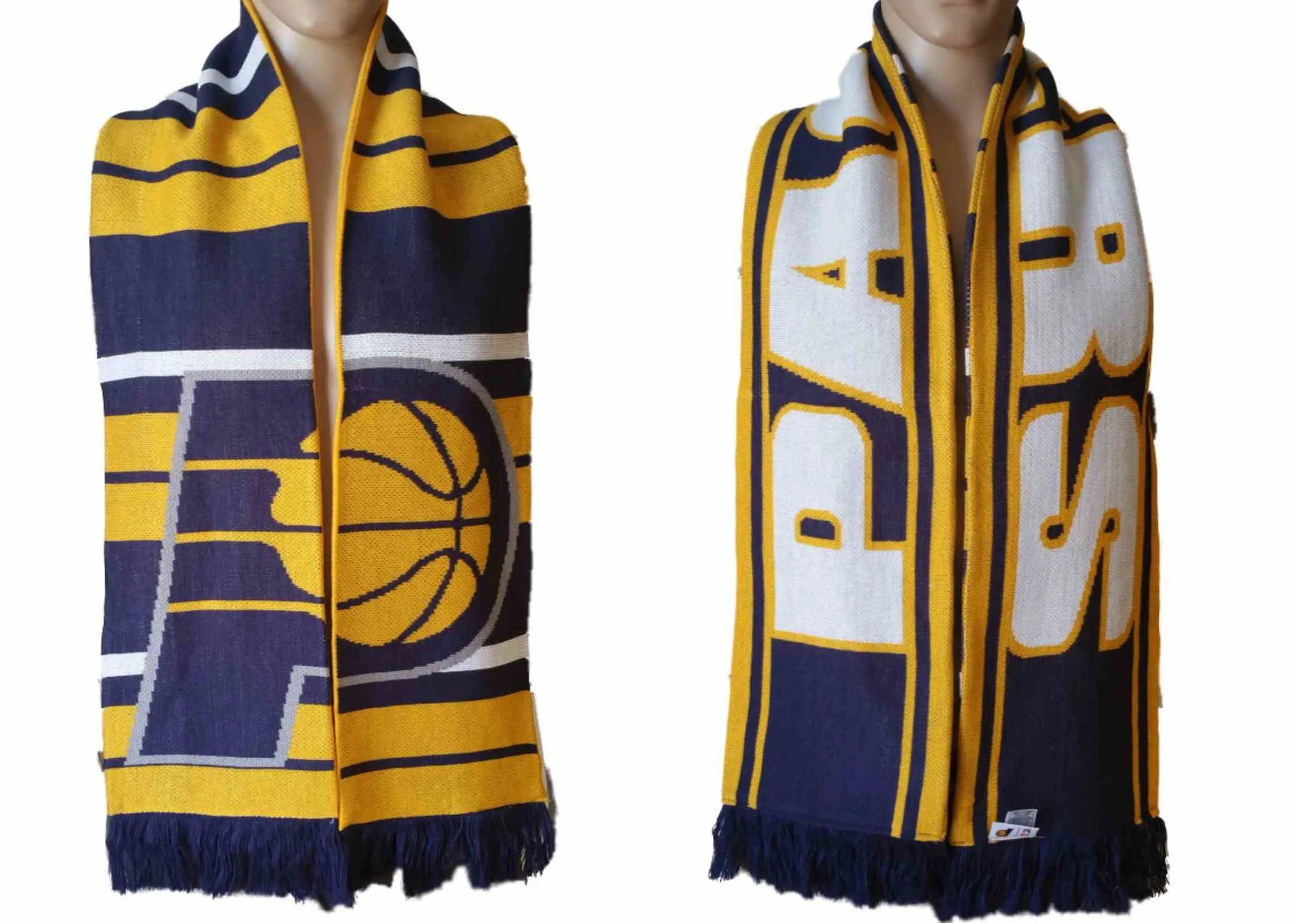 Indiana Pacers Adidas Striped Reversible Acrylic Knit Winter Scarf (61" x 7.5")