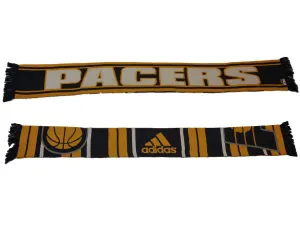 Indiana Pacers Adidas Striped Reversible Acrylic Knit Winter Scarf (61" x 7.5")