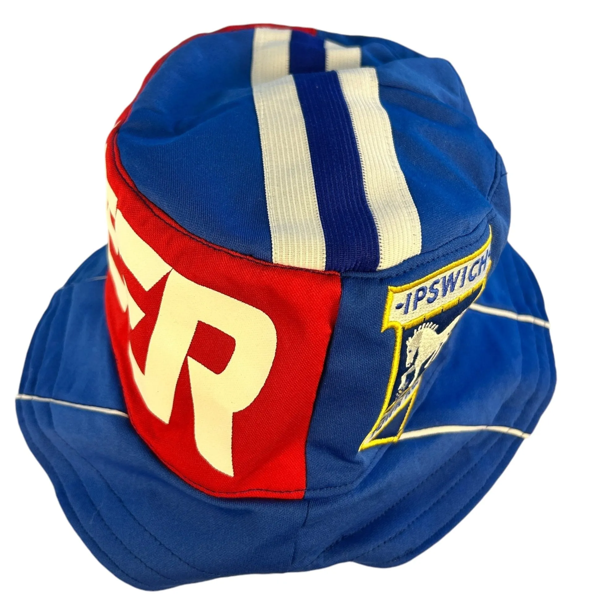 Ipswich Town 84/85 Upcycled Home Shirt Bucket Hat (Score Draw)