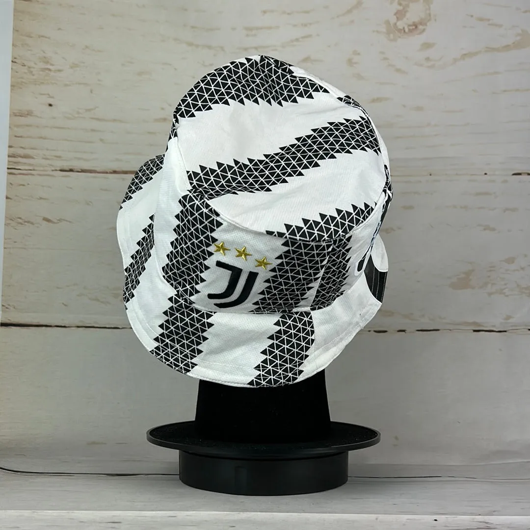 Juventus 2022-2023 Upcycled Home Shirt Bucket Hat * 8