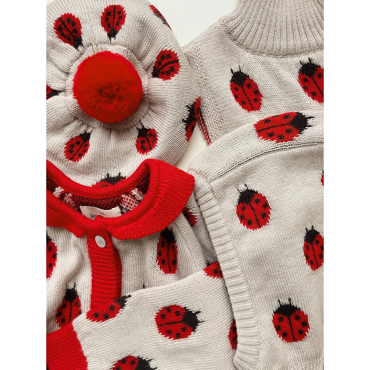 Konges Sløjd Belou Knit Beret Ladybug