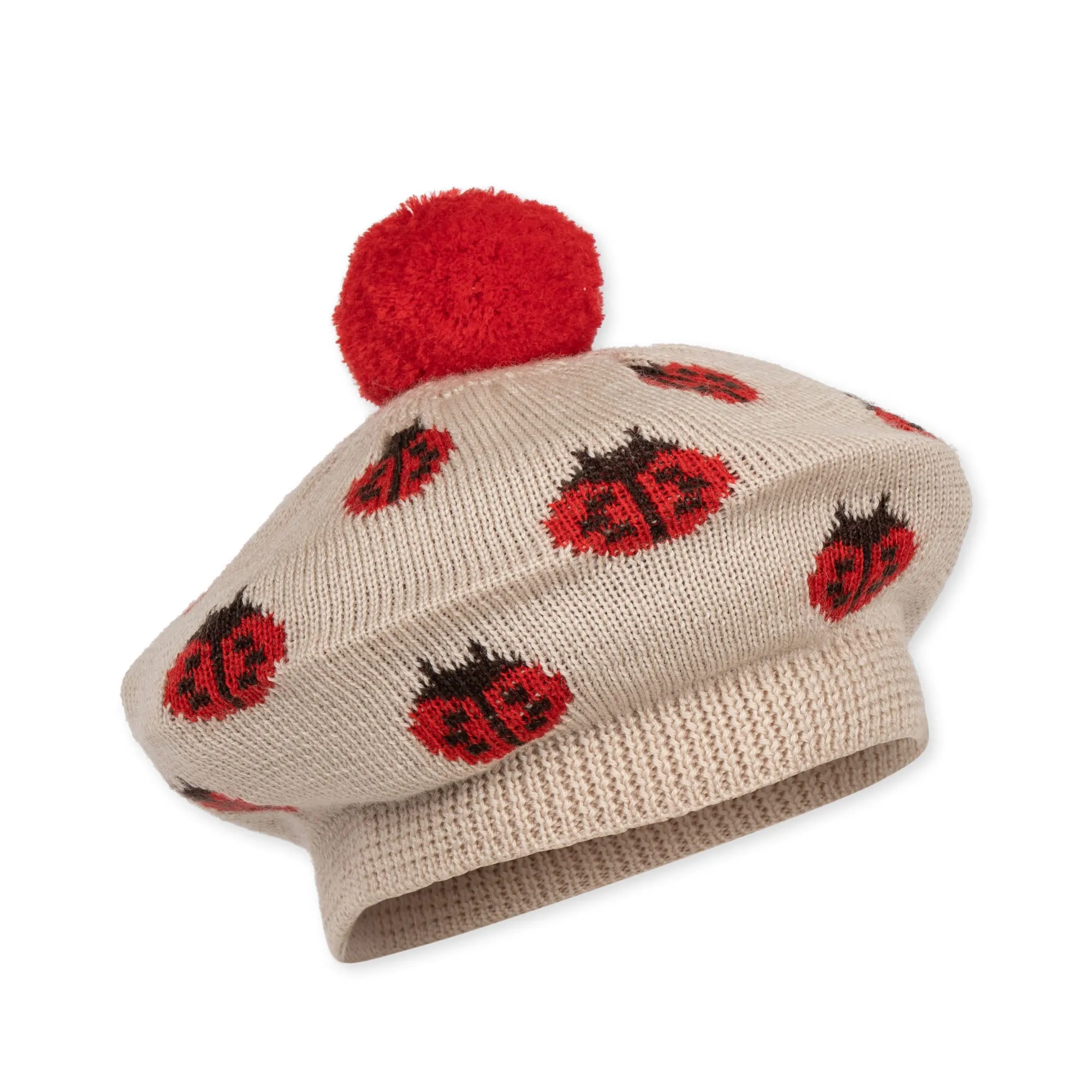 Konges Sløjd Belou Knit Beret Ladybug