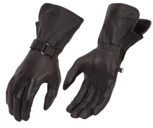 Ladies Leather Guantlet Riding Glove