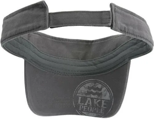 Lake People Dark Gray Adjustable Visor Hat