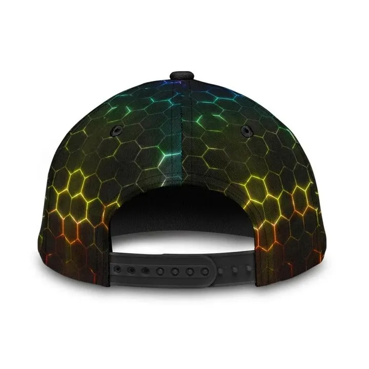 LGBT Cap, Beautiful Lgbt Rainbow Heart Polygon 3D Printing Baseball Cap Hat, Pride Accessories