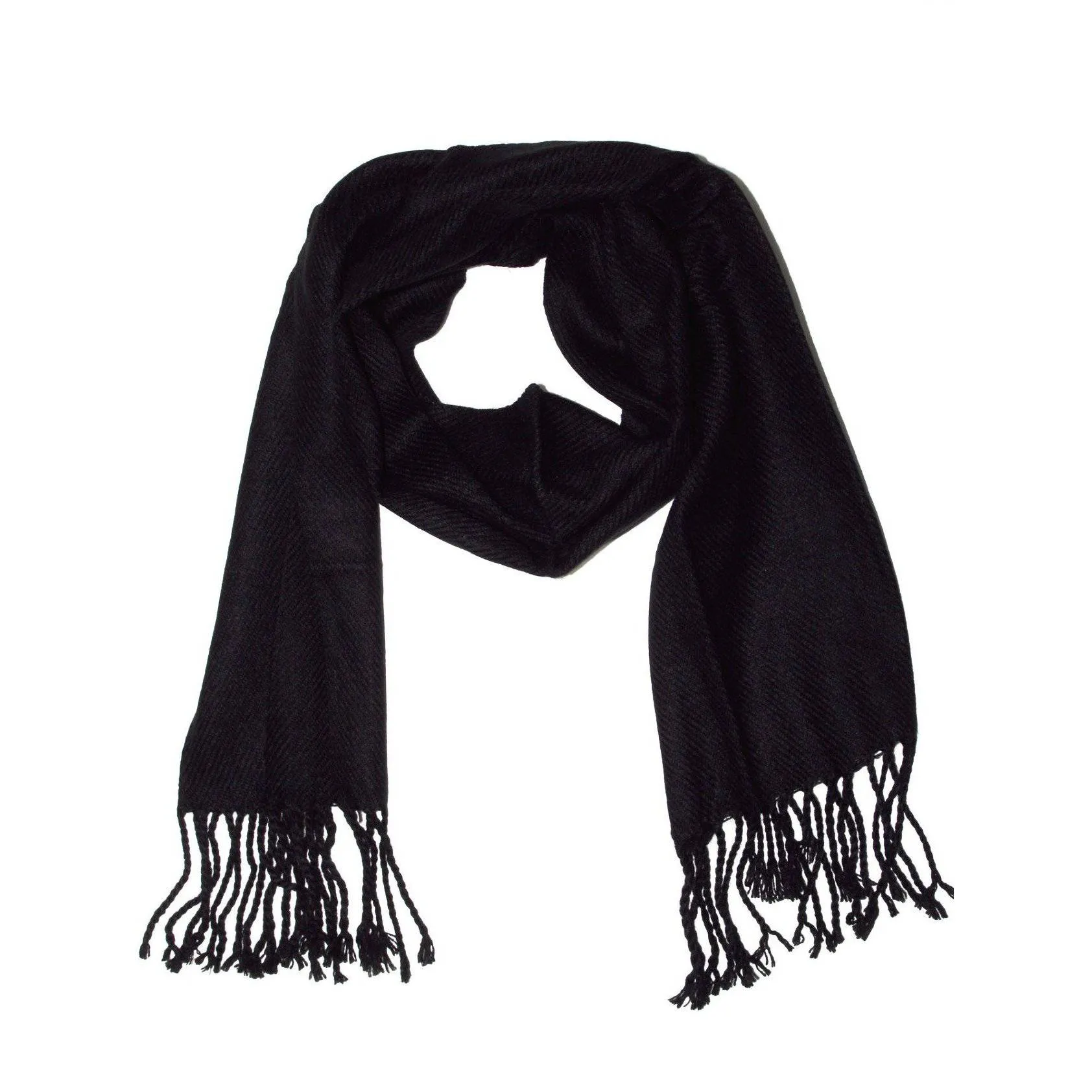 Lightweight Acrylic Scarf - Black