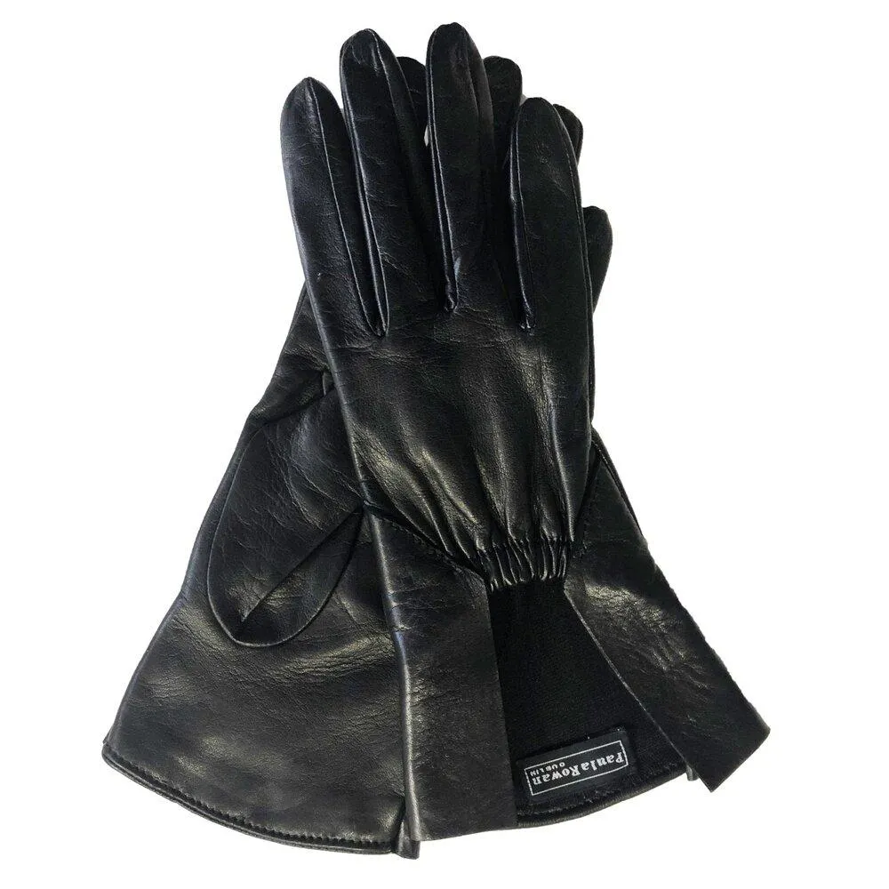 Marnie - Women's Silk Lined Leather Gloves With Scooped Cuff