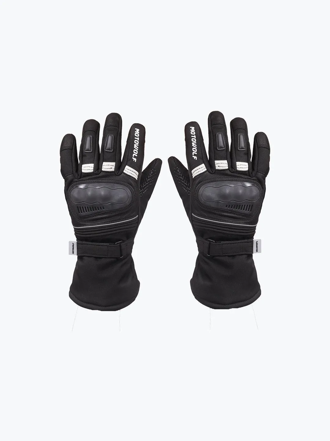 Motowolf Gloves Black Grey 0318