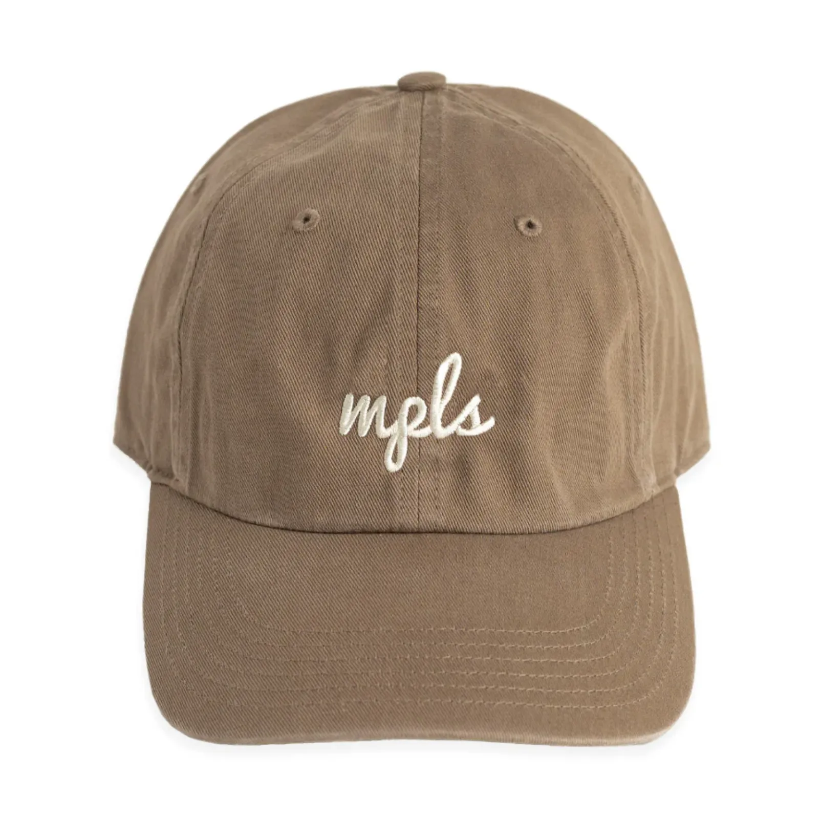 MPLS (Minneapolis) Script Hat in Driftwood