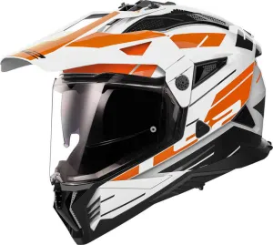 MX702 Pioneer II Namib LS2 Motocross Helmet White/Orange