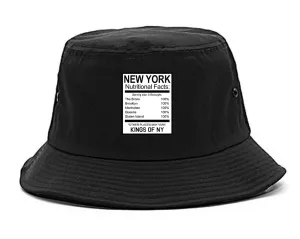 New York Nutritional Facts Bucket Hat