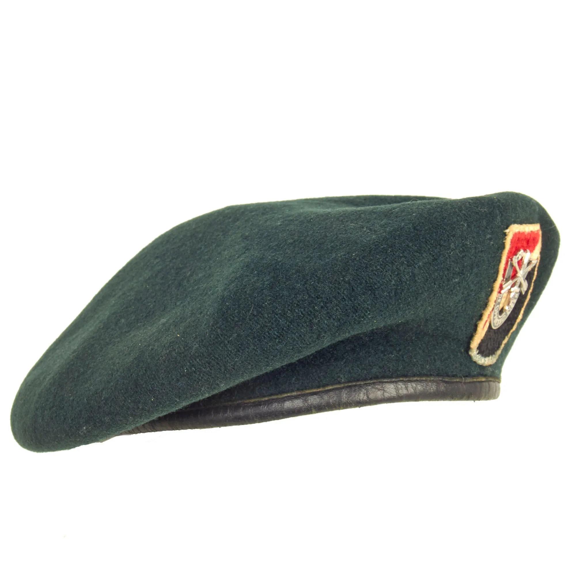 Original U.S. Vietnam War 6th Special Forces Group (Airborne) Green Beret Dated 1966 - Size 6 ⅝