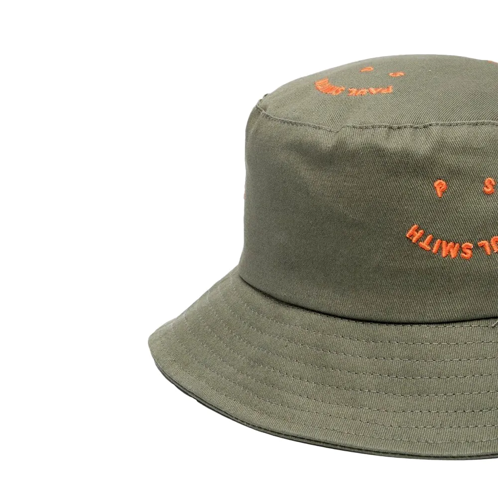 PAUL SMITH Bucket Hat Happy - Military Green