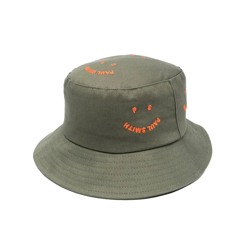 PAUL SMITH Bucket Hat Happy - Military Green