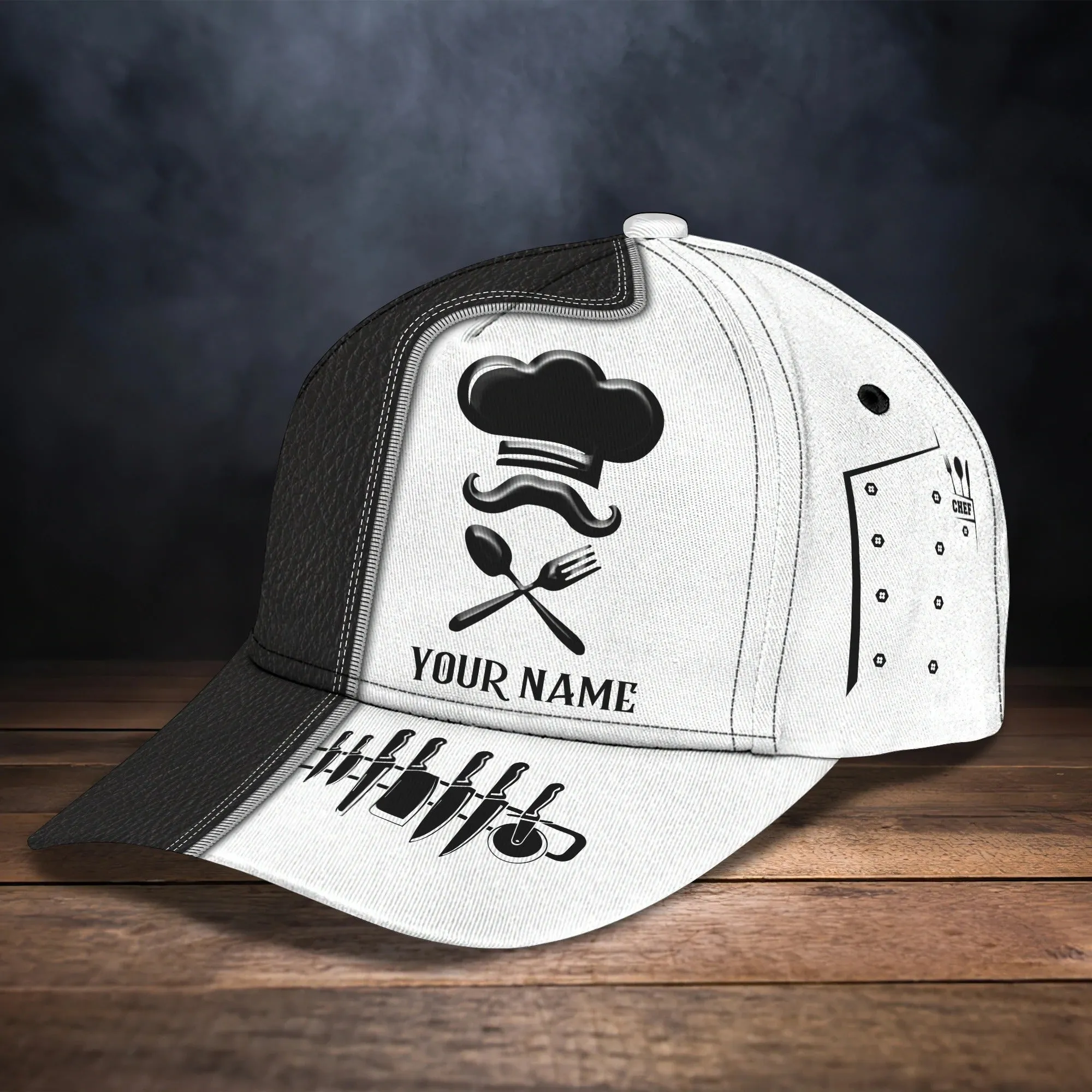 Personalized 3D Full Print Baseball Cap For Chef, Master Chef Classic Cap Hat, Gift For Master Chef