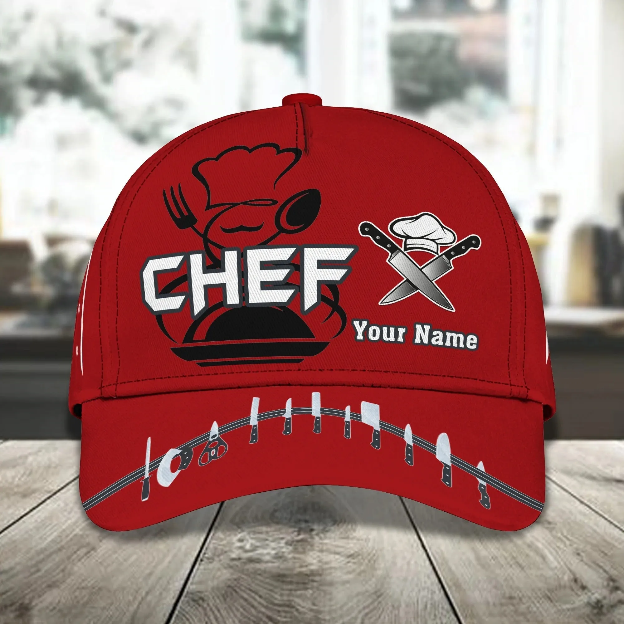 Personalized 3D Full Print Baseball Cap For Chef, Master Chef Classic Cap Hat, Gift For Master Chef