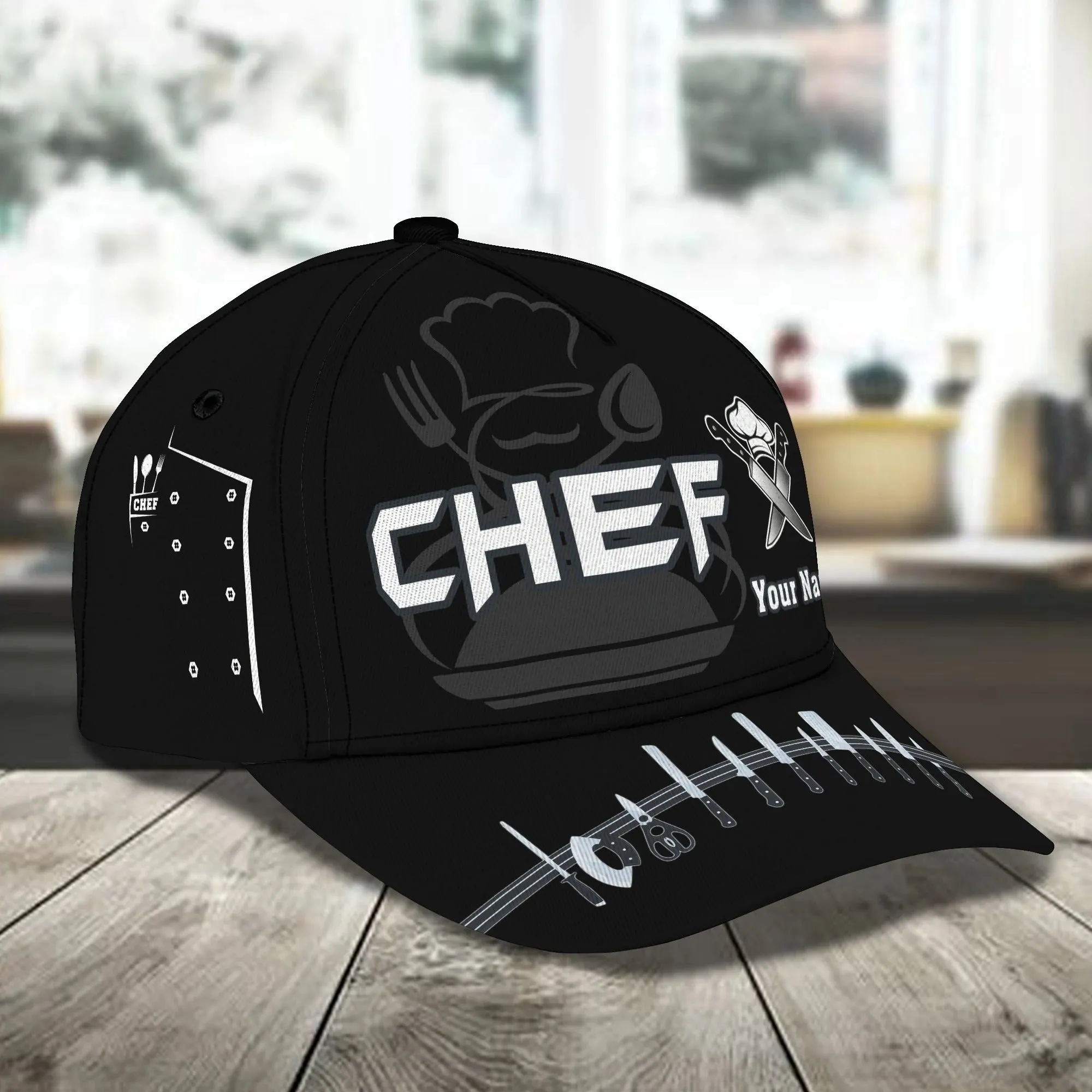 Personalized 3D Full Print Baseball Cap For Chef, Master Chef Classic Cap Hat, Gift For Master Chef