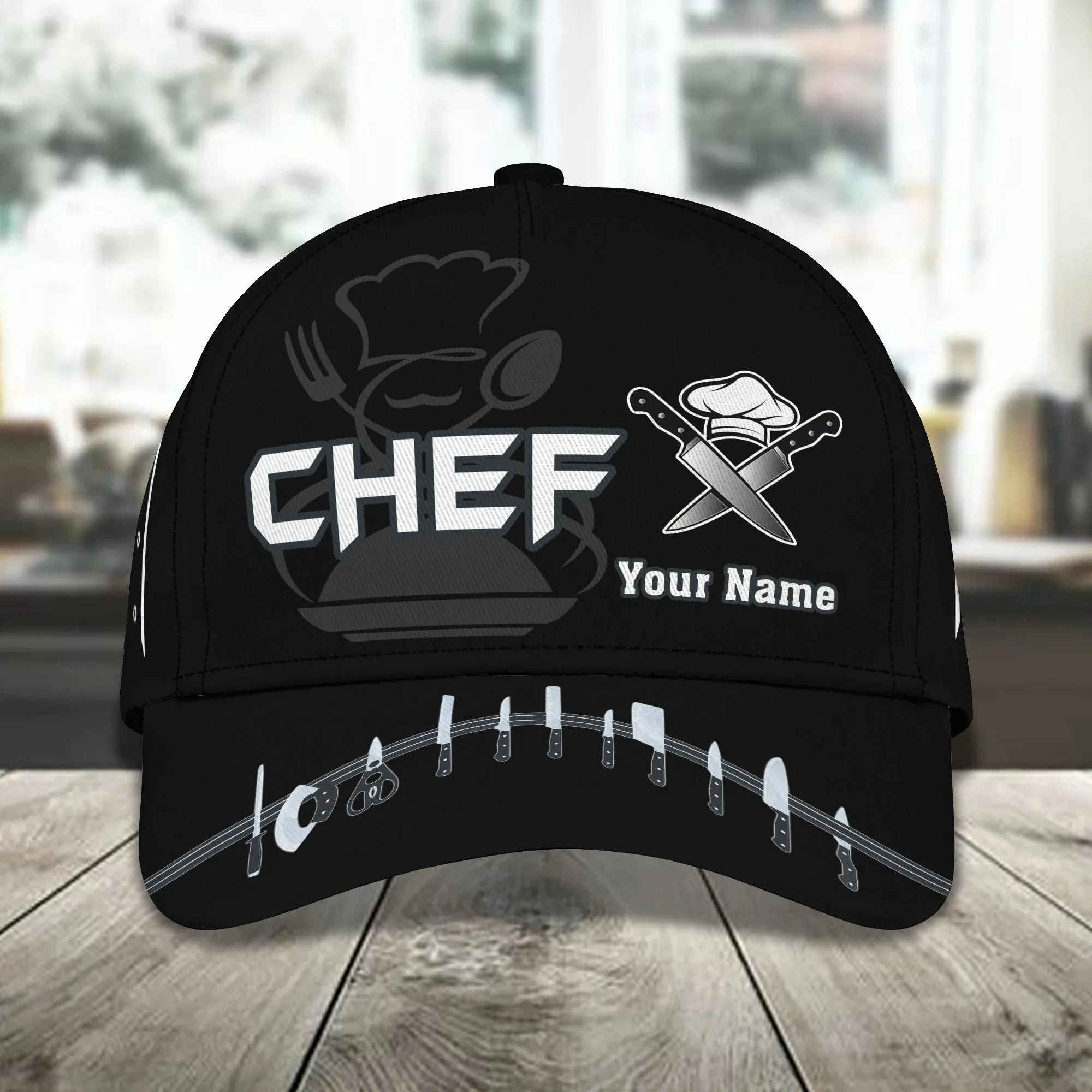 Personalized 3D Full Print Baseball Cap For Chef, Master Chef Classic Cap Hat, Gift For Master Chef