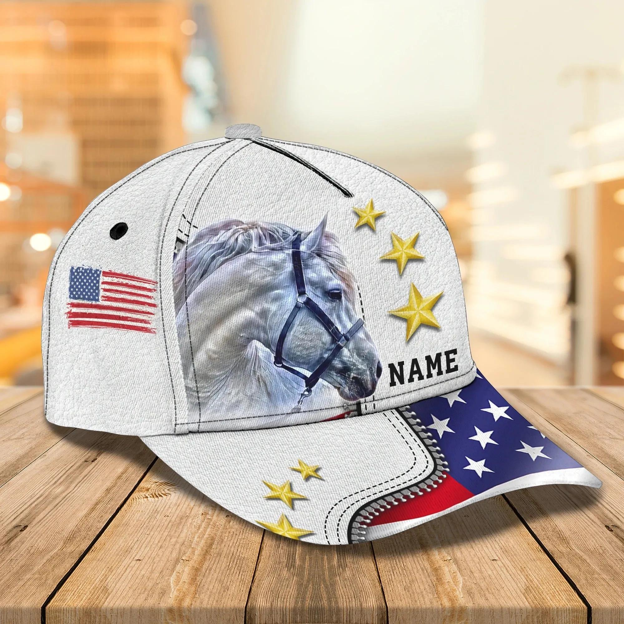 Personalized Native Usa Horse Cap For Men And Woman, Birthday Present To Horse Lovers