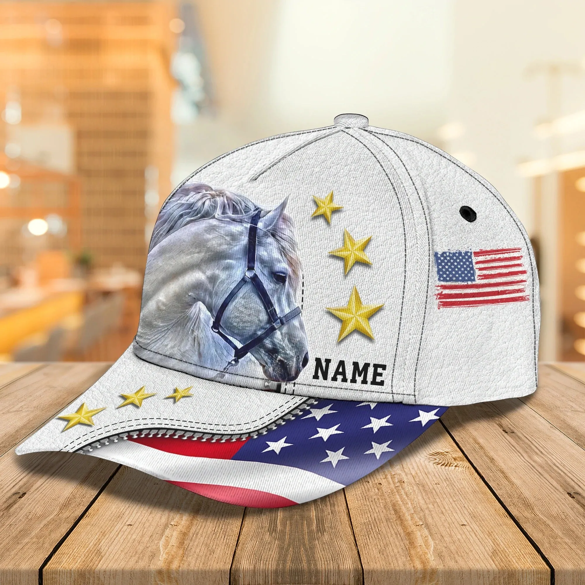 Personalized Native Usa Horse Cap For Men And Woman, Birthday Present To Horse Lovers