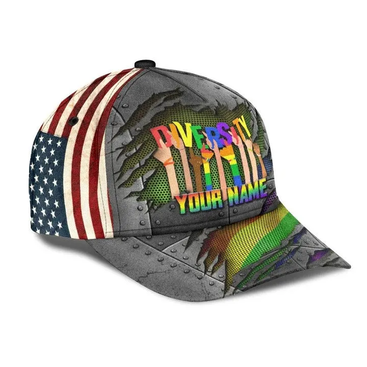 Personalized Pride 3D Baseball Cap For Pride Month, The Rights Of Lgbt People Printing Baseball Cap Hat