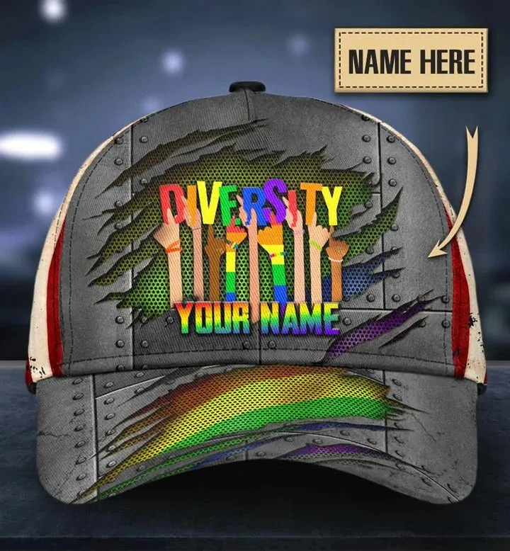 Personalized Pride 3D Baseball Cap For Pride Month, The Rights Of Lgbt People Printing Baseball Cap Hat