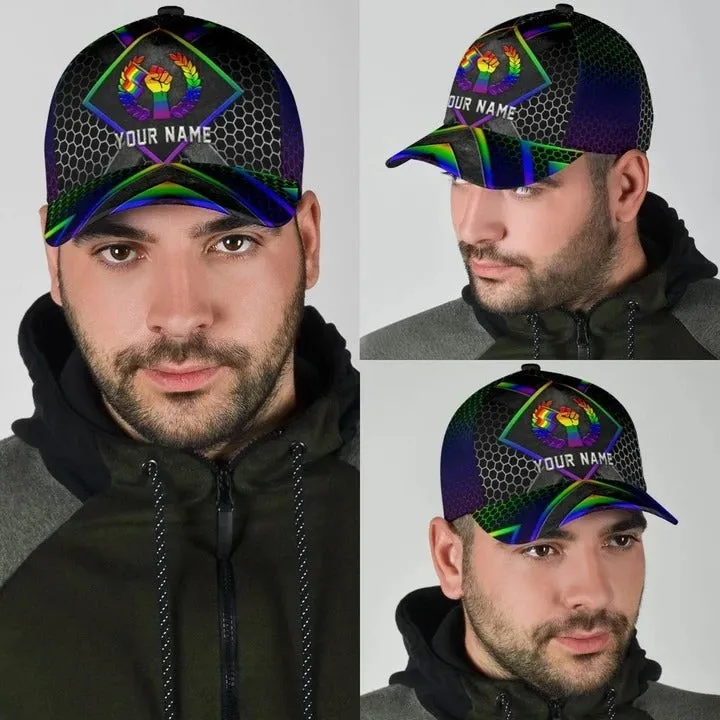 Personalized Pride 3D Baseball Cap For Pride Month, The Rights Of Lgbt People Printing Baseball Cap Hat