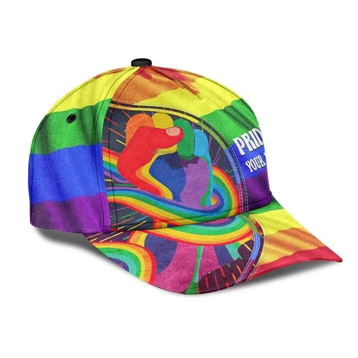 Personalized Pride Baseball Cap For Gay Lesbian, Love Respect Diversity LGBT Printing 3D Classic Cap Hat