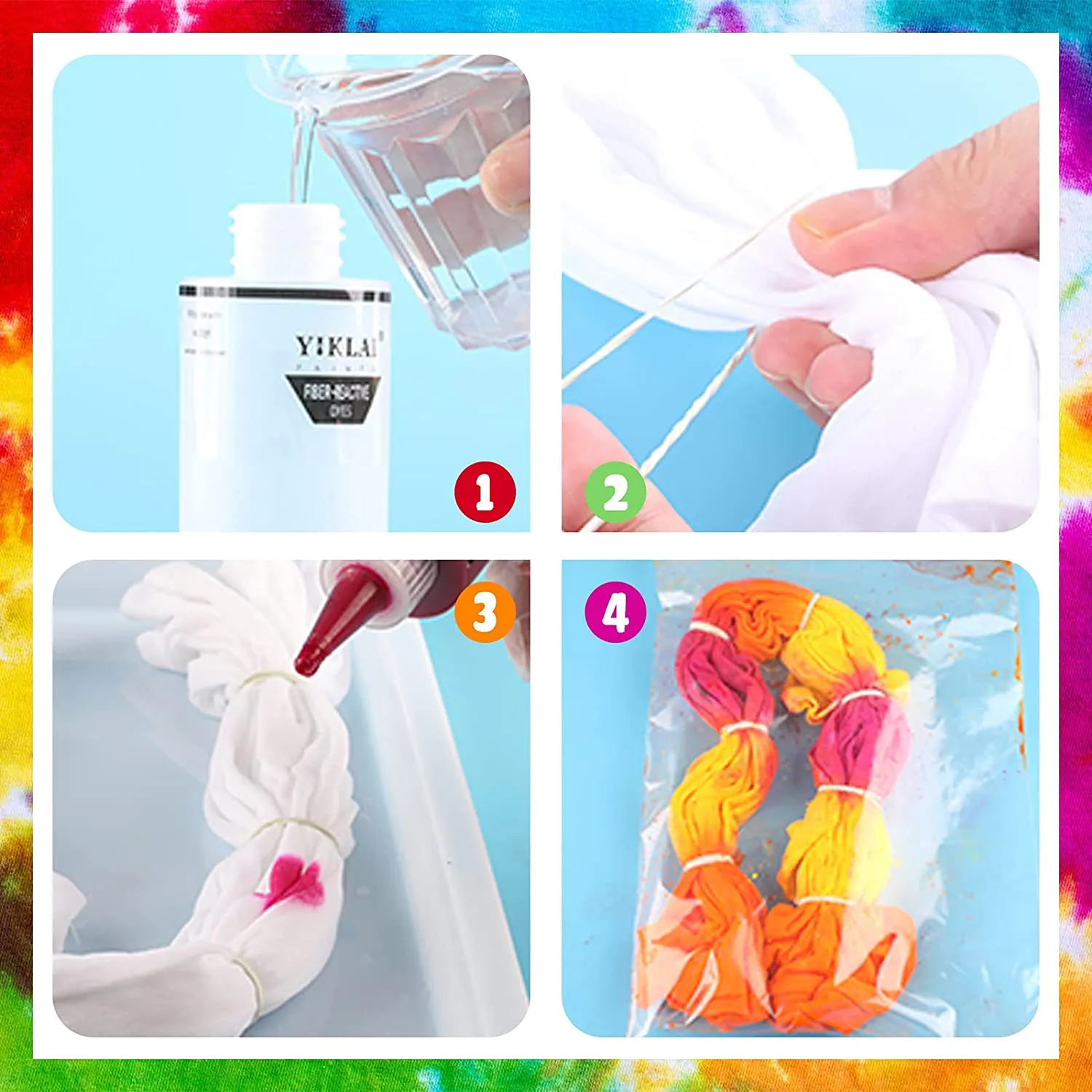 Poppy Crafts Tie-Dye Kit 4*