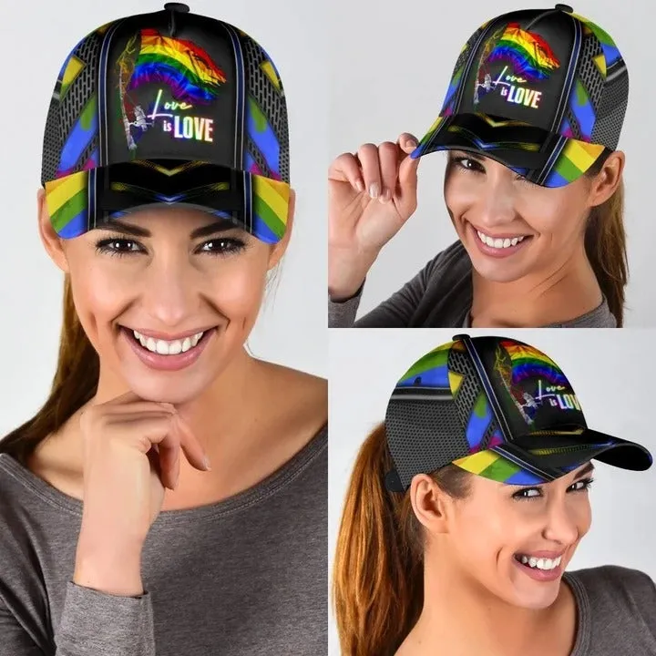 Pride Baseball Cap For Him, Equality Pride Love Is Love Lgbt Printing Baseball Cap Hat, Gaymer Gifts