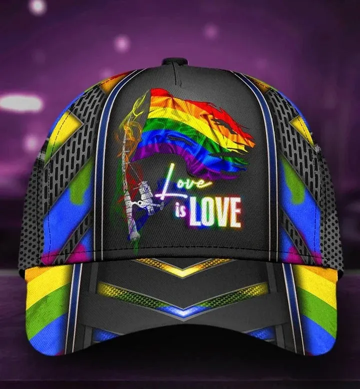 Pride Baseball Cap For Him, Equality Pride Love Is Love Lgbt Printing Baseball Cap Hat, Gaymer Gifts