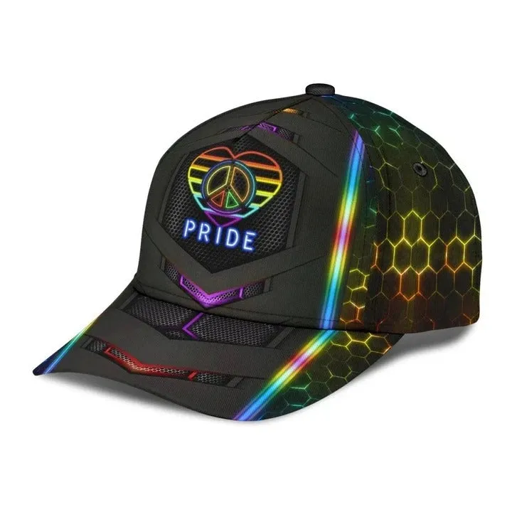 Pride Baseball Cap Peace Hope Love Pride LGBT 3D Printed Baseball Cap Hat, Pride Gifts