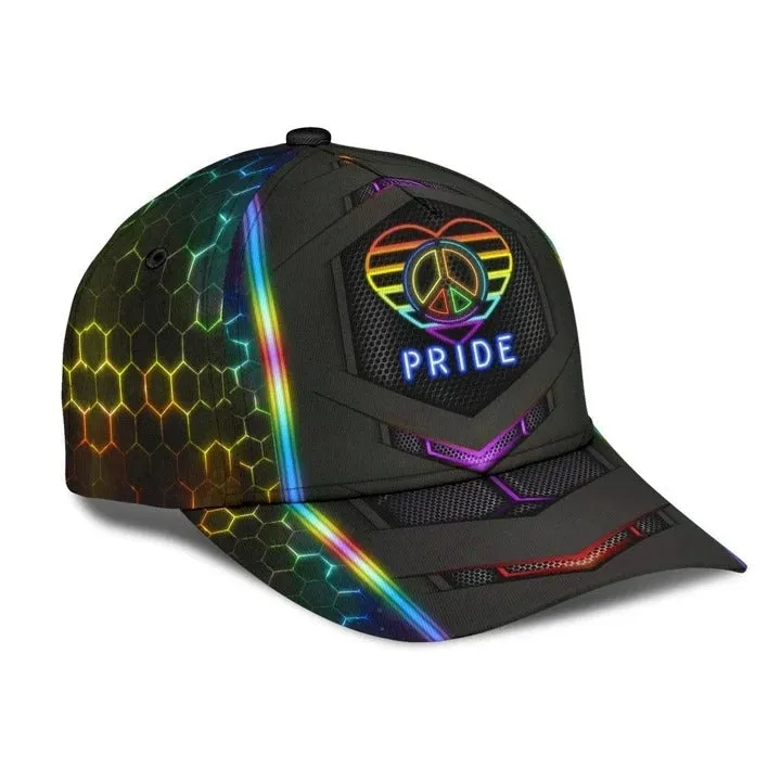 Pride Baseball Cap Peace Hope Love Pride LGBT 3D Printed Baseball Cap Hat, Pride Gifts