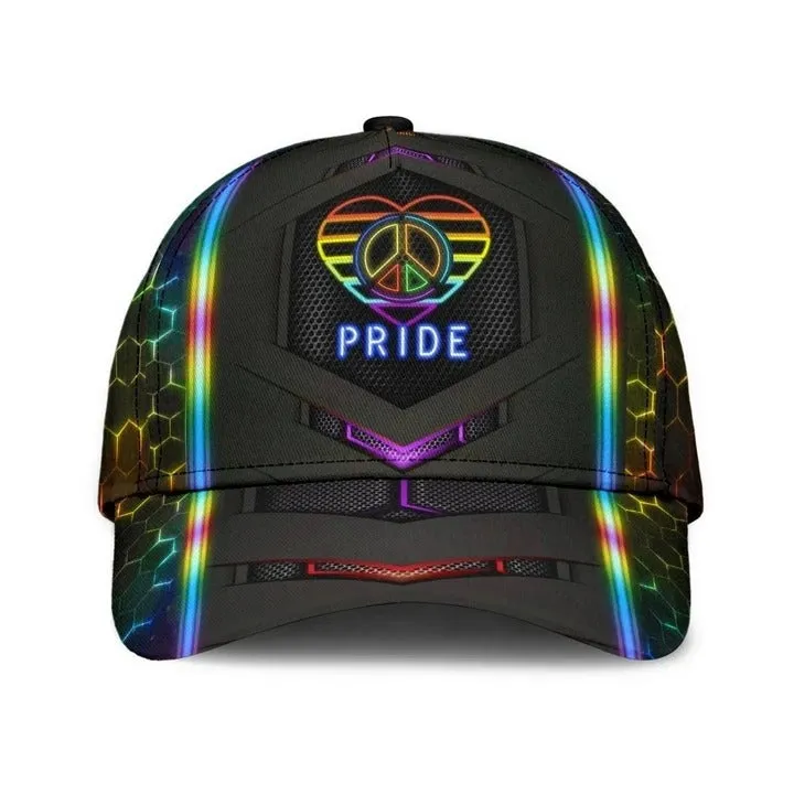 Pride Baseball Cap Peace Hope Love Pride LGBT 3D Printed Baseball Cap Hat, Pride Gifts