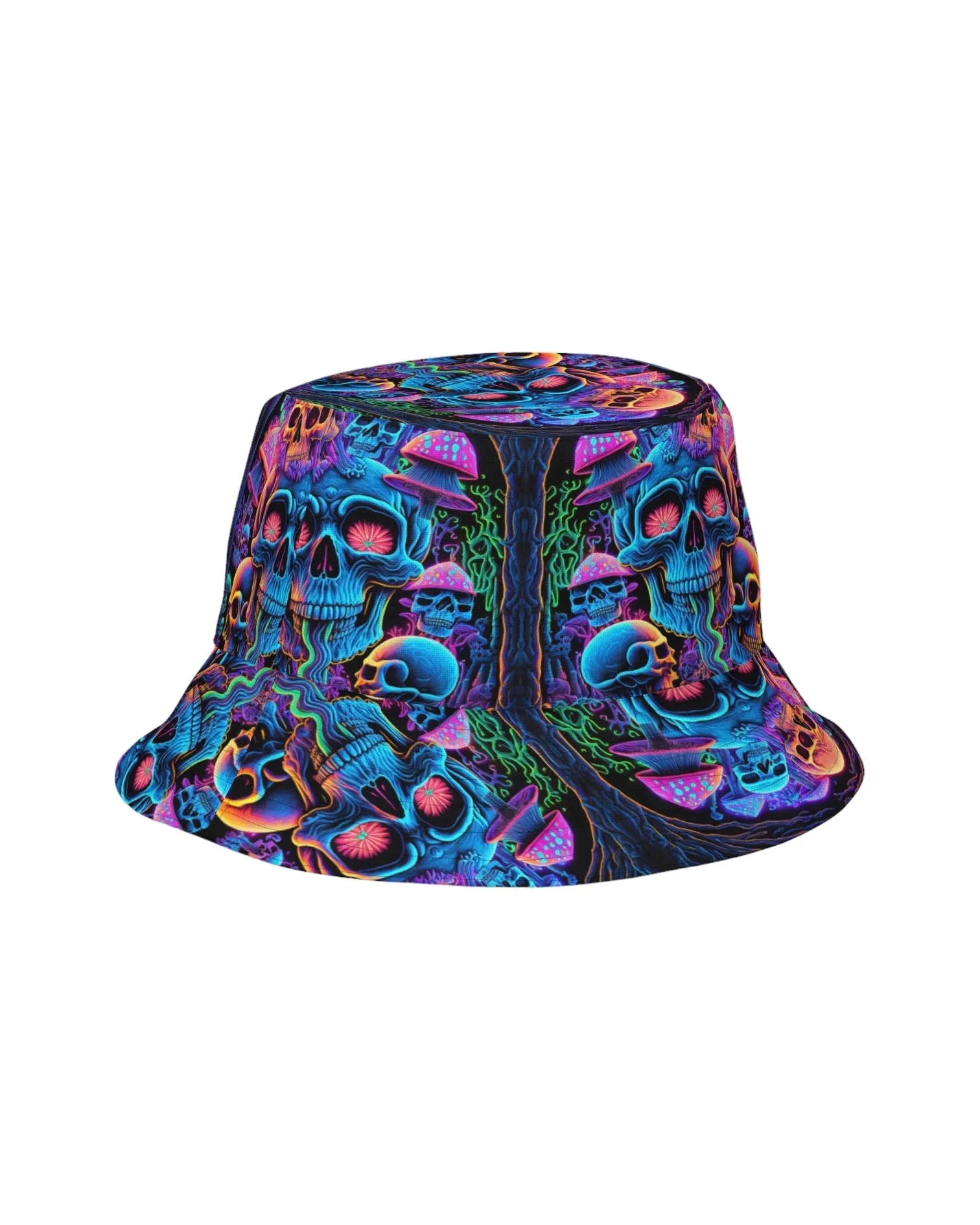 Psychedelic Skull Sanctuary Reversible Bucket Hat