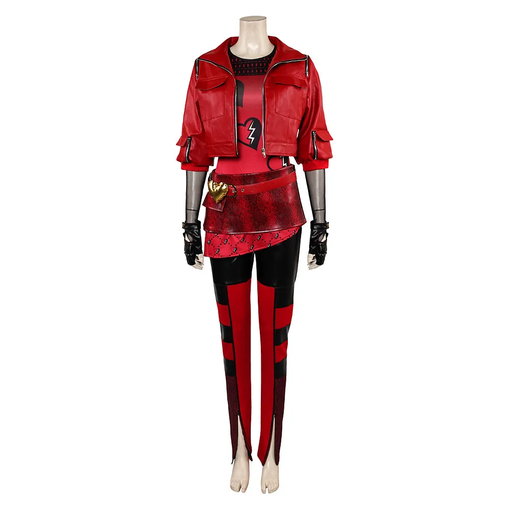 Red Women Black Red Outfit Party Carnival Halloween Cosplay Costume